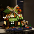 Windmill Lodge | Forest Log Cabin |  717 Pieces Block Set