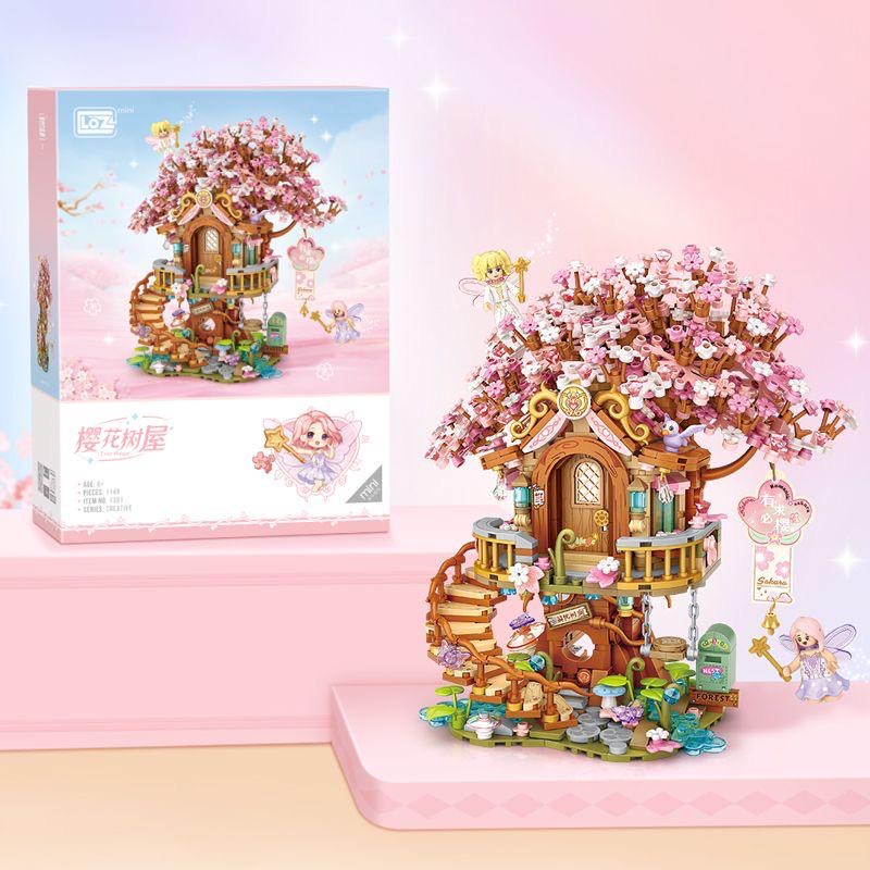 Sakura Tree House Loz Block Set | 1149 pieces