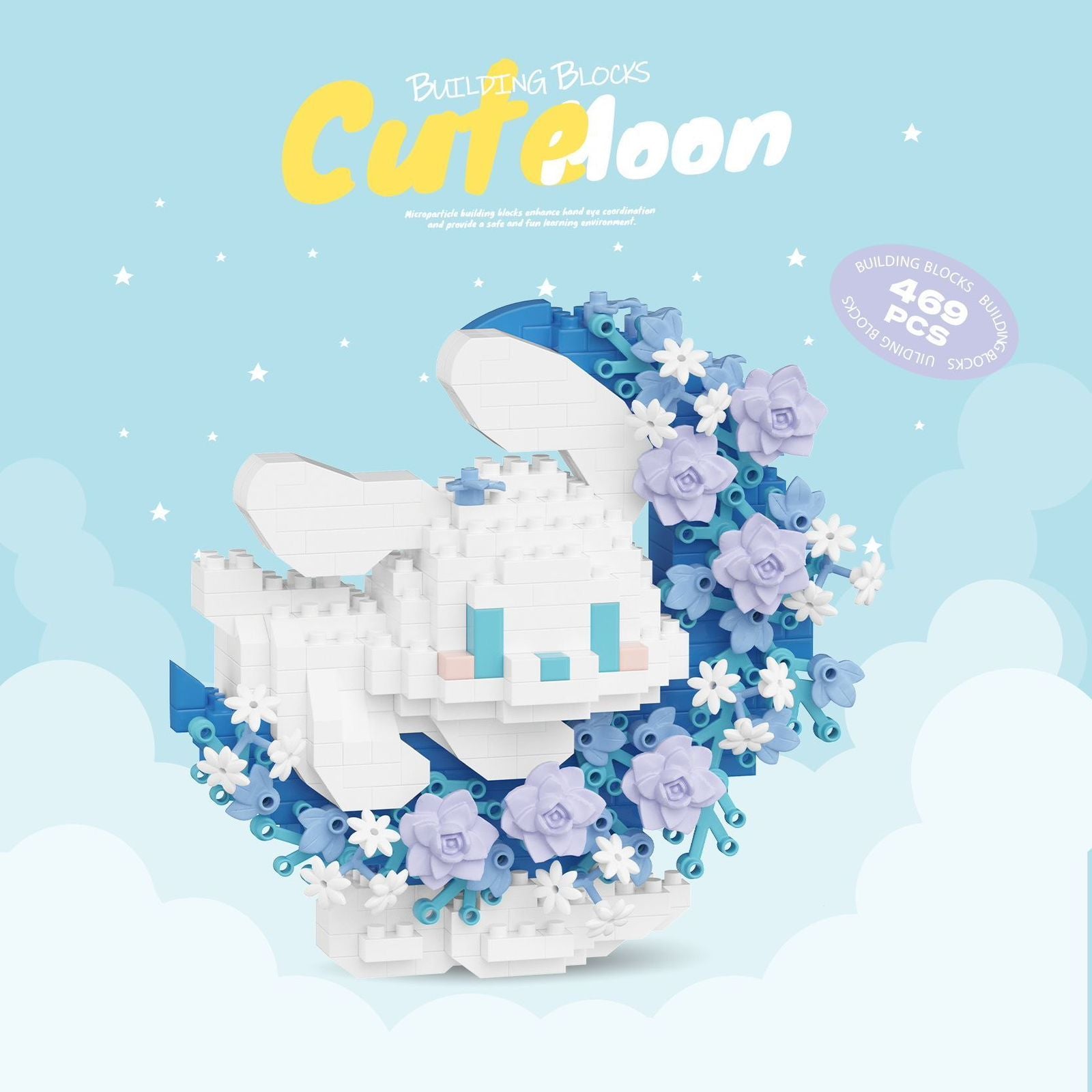 Bloom Bunny | Cute Moon | 469 Pieces